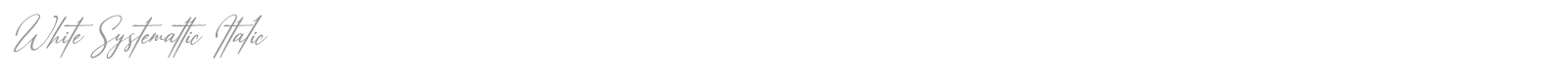 White Systemattic font preview